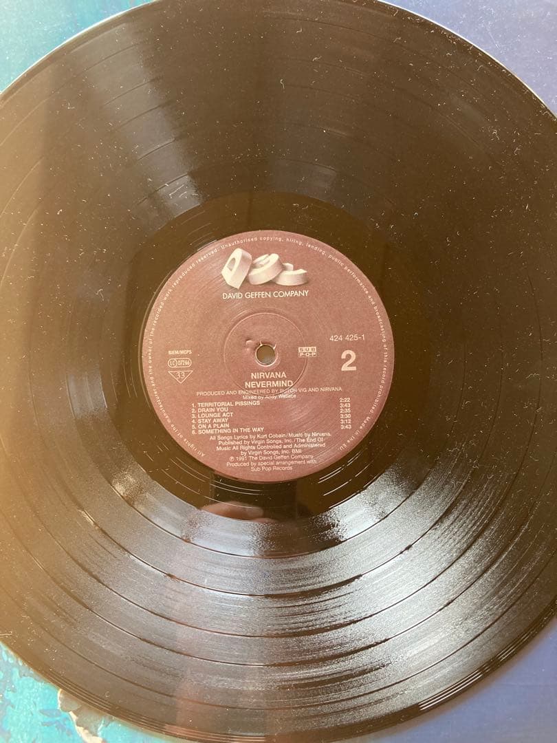 NIRVANA NEVERMIND LP EU盤 424 425-1