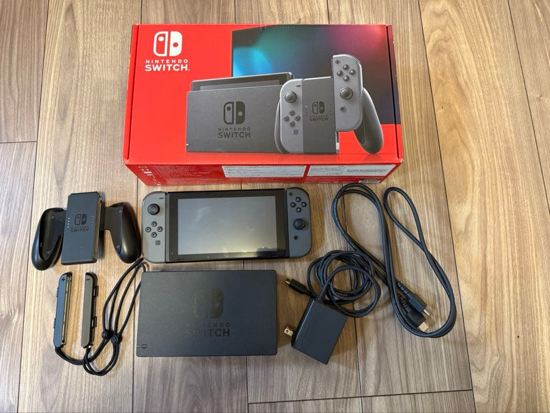 値下げNintendo Switch グレー 本体セット