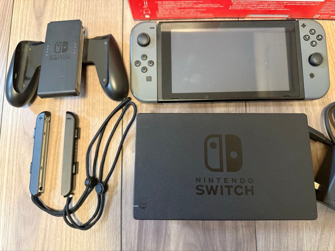 値下げNintendo Switch グレー 本体セット