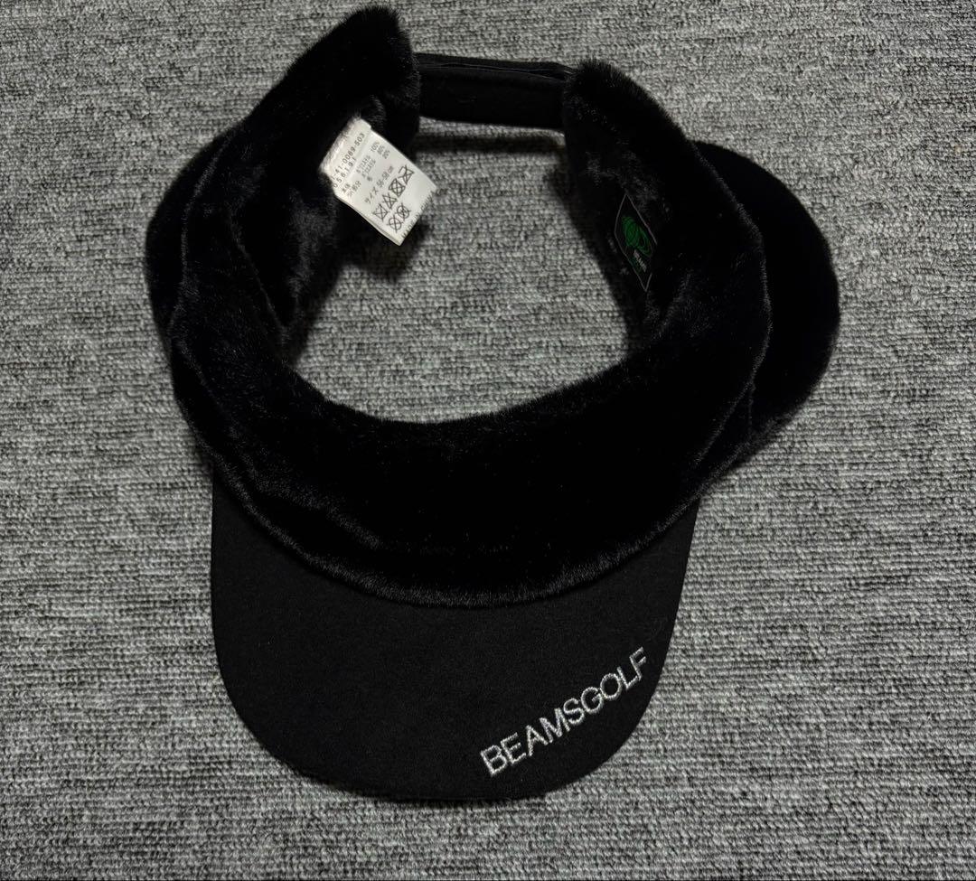 BEAMS GOLF ファー　バイザー ビームスゴルフ サンバイザー　耳当て
