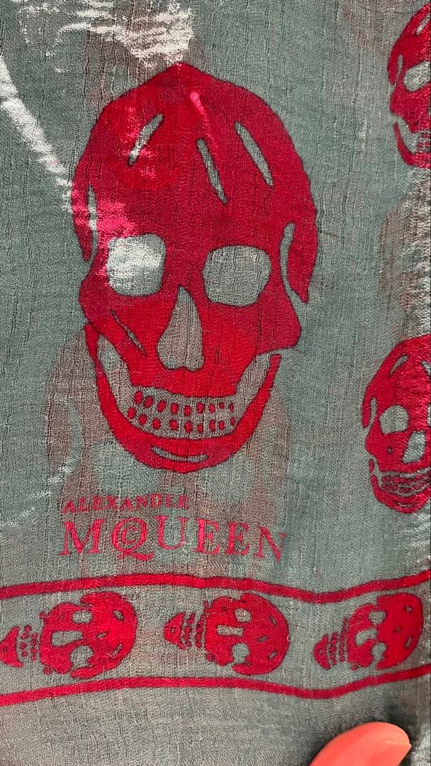 ALEXANDER McQUEEN スカルプリントスカーフ
