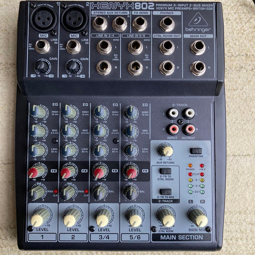 Behringer XENYX802 アナログミキサー