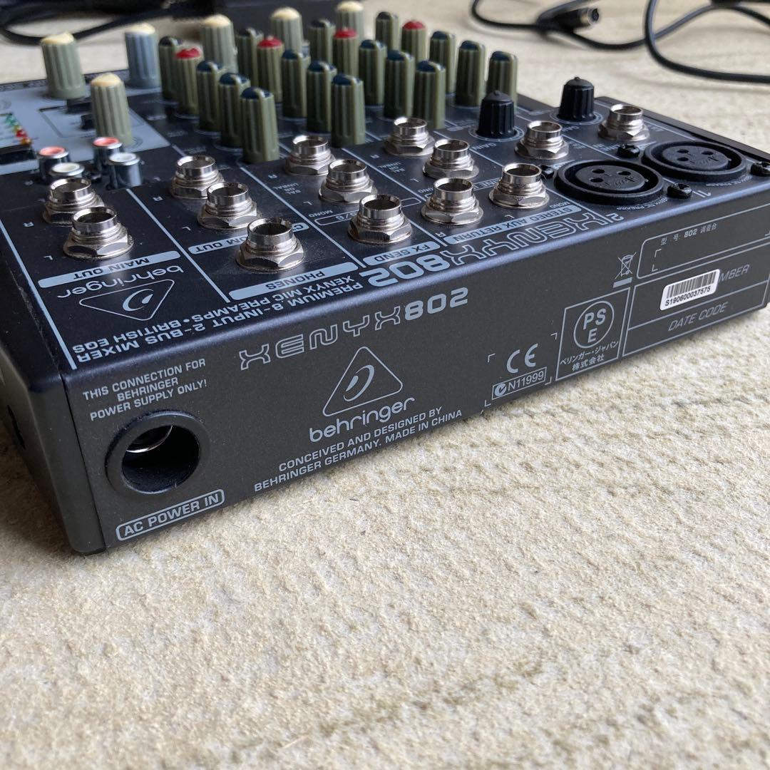 Behringer XENYX802 アナログミキサー
