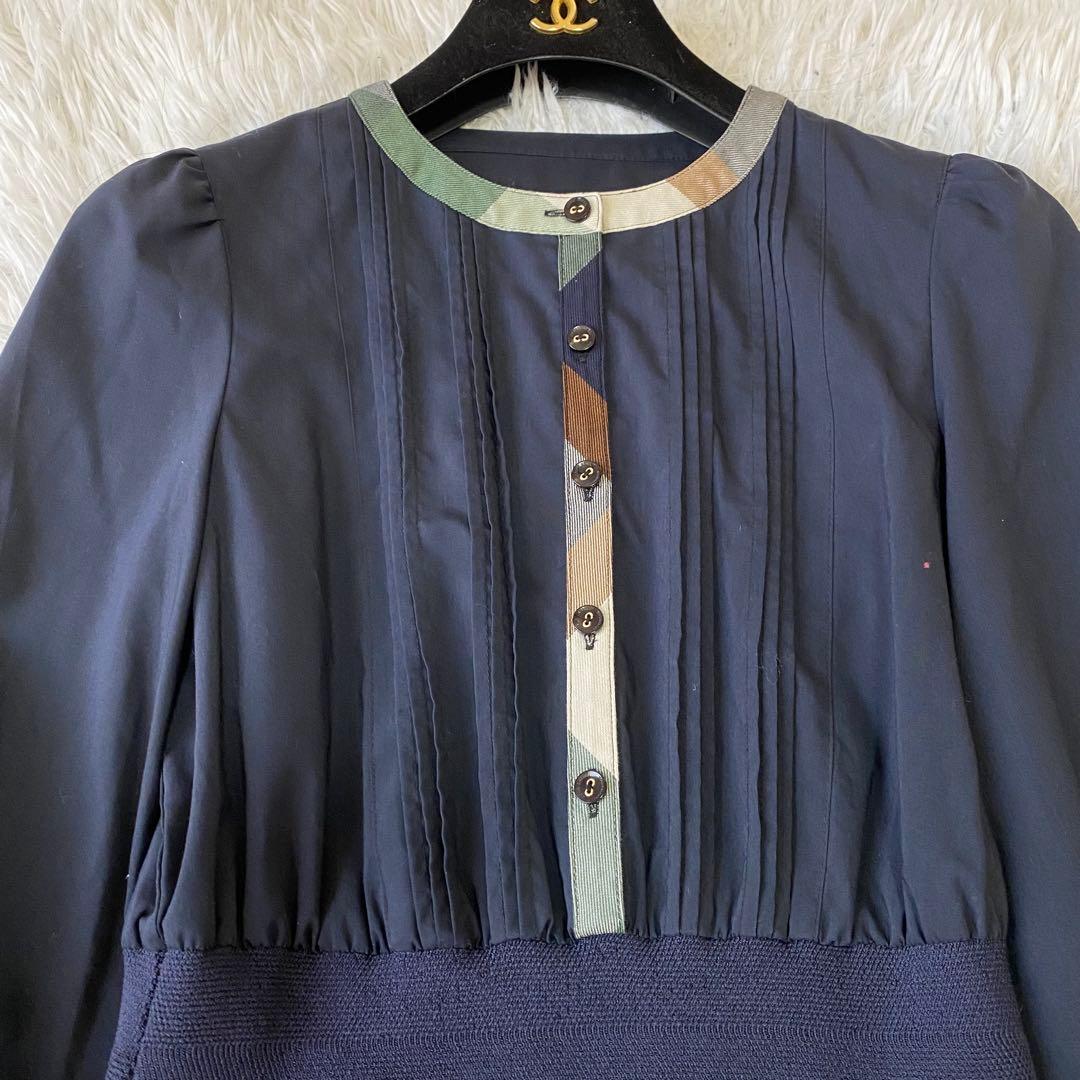BLUE LABEL CRESTBRIDGEプレーンストレッチブロードワンピース
