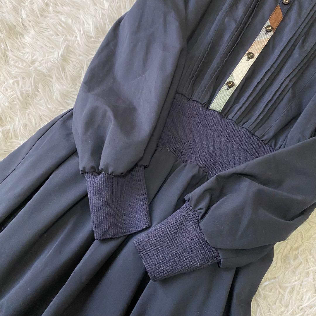 BLUE LABEL CRESTBRIDGEプレーンストレッチブロードワンピース
