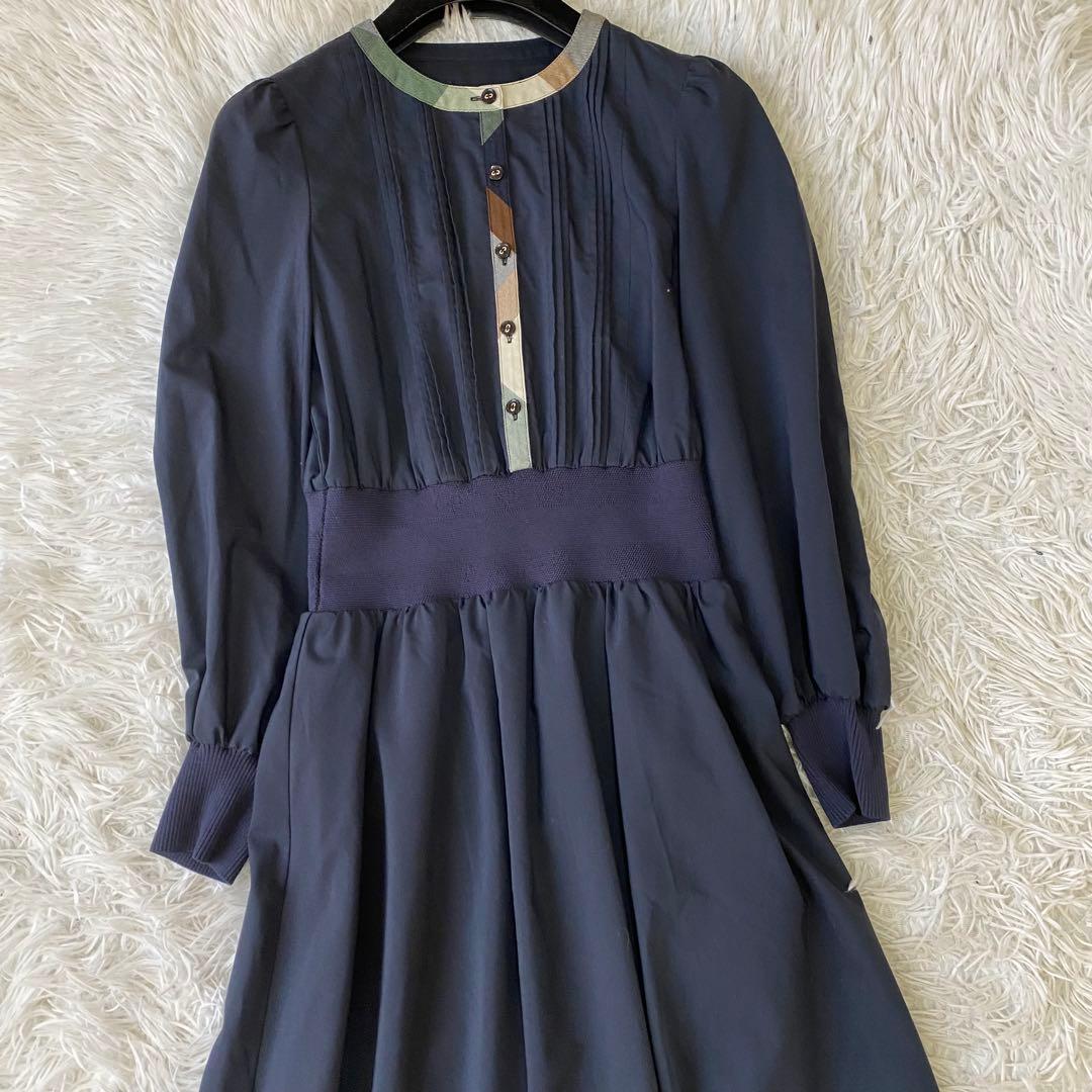BLUE LABEL CRESTBRIDGEプレーンストレッチブロードワンピース