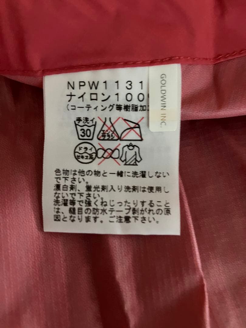【美品】THE NORTH FACE/ピンク/ポンチョ/レインコート/雨具