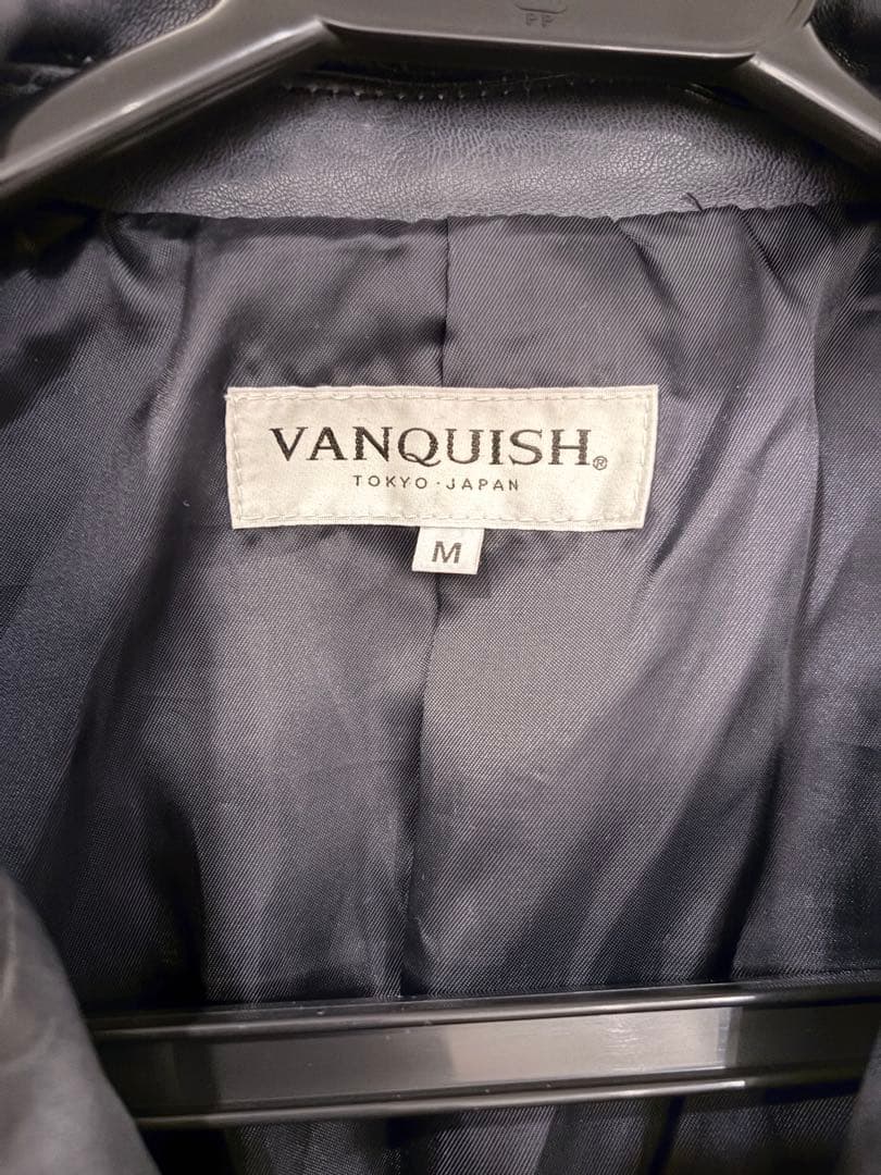 VANQUISH シープスキン　ダブルライダースジャケット M