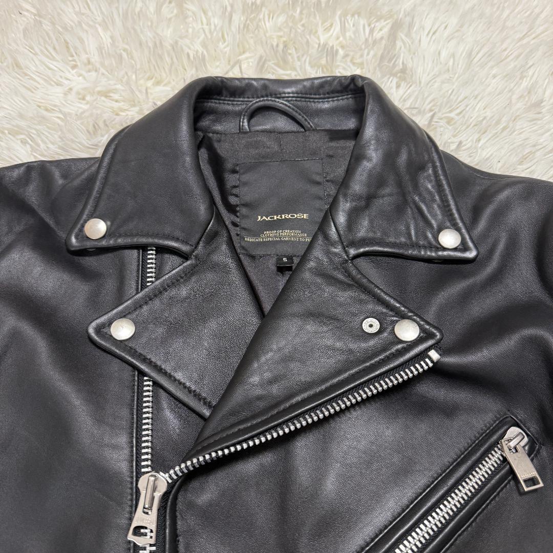 希少XL✨JACKROSE ジャックローズ ダブル ライダース ジャケット 羊革