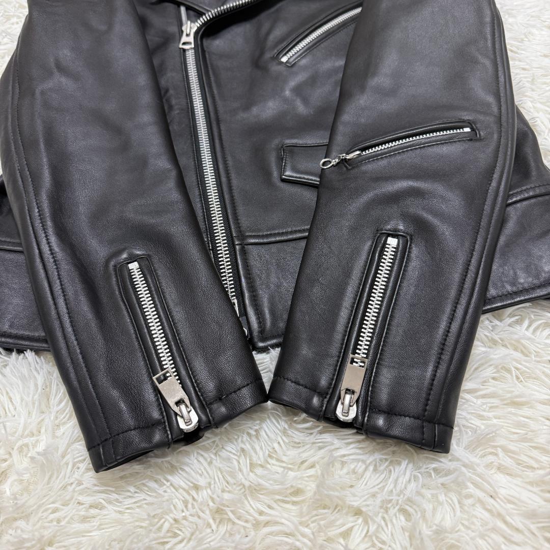 希少XL✨JACKROSE ジャックローズ ダブル ライダース ジャケット 羊革