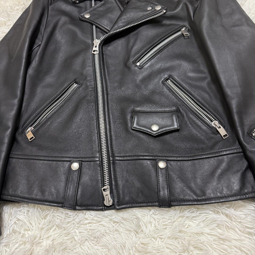 希少XL✨JACKROSE ジャックローズ ダブル ライダース ジャケット 羊革