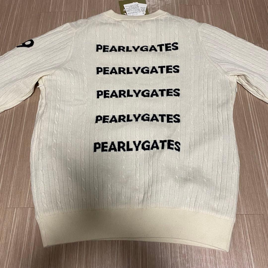 新品タグ付き　PEARLY GATES ホワイトセーター サイズ5