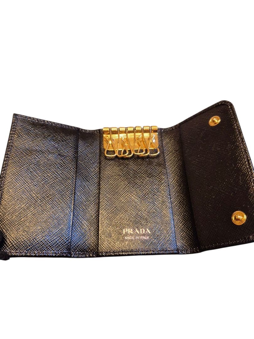 PRADA プラダキーケース ６連テスート　ブラック