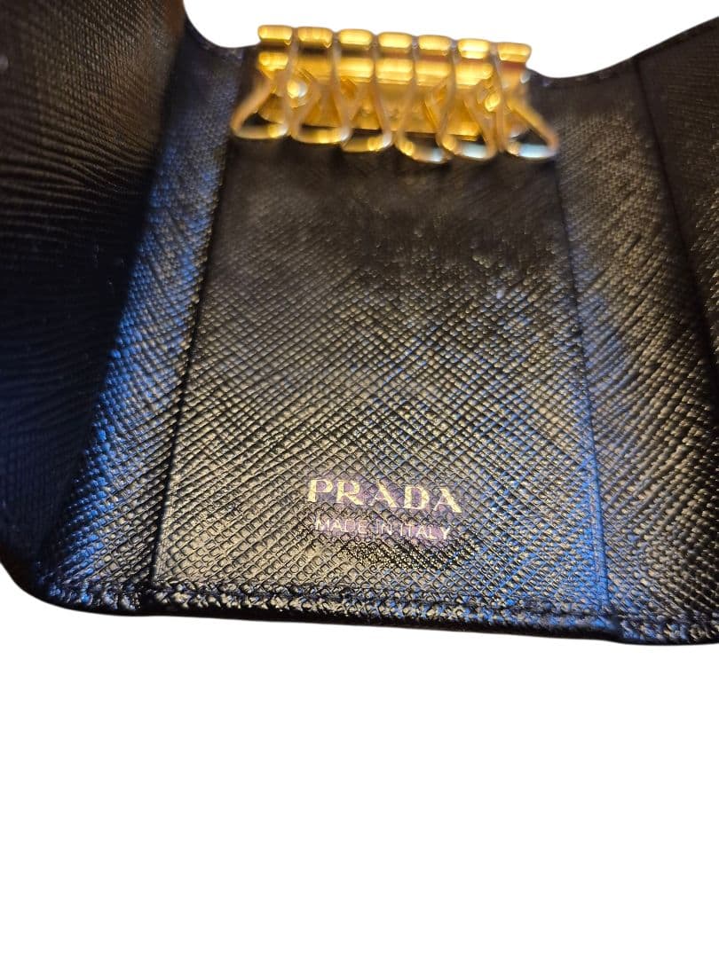 PRADA プラダキーケース ６連テスート　ブラック