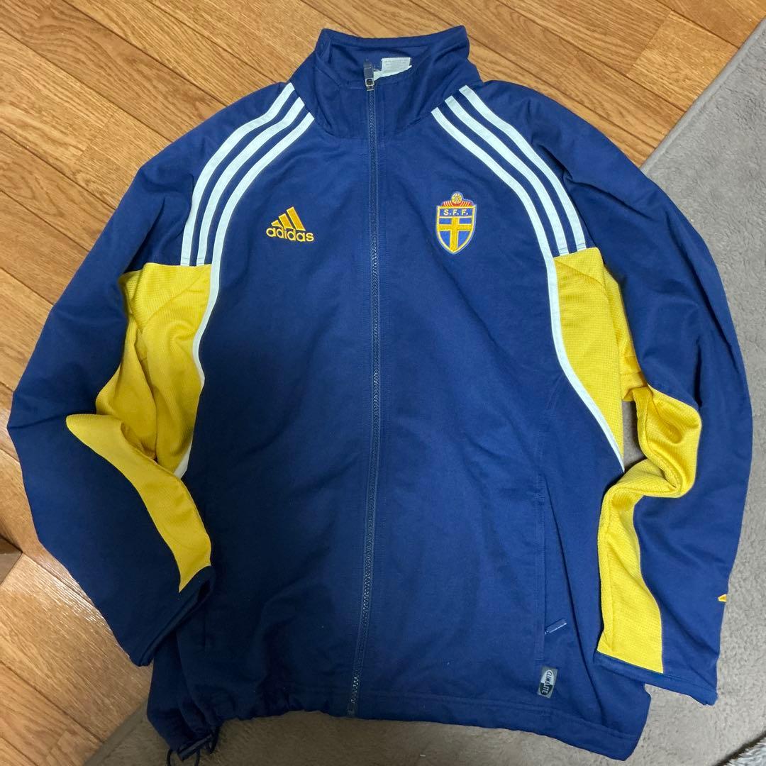 adidas スウェーデントラックジャッケット　サッカー　ジャージ　90s
