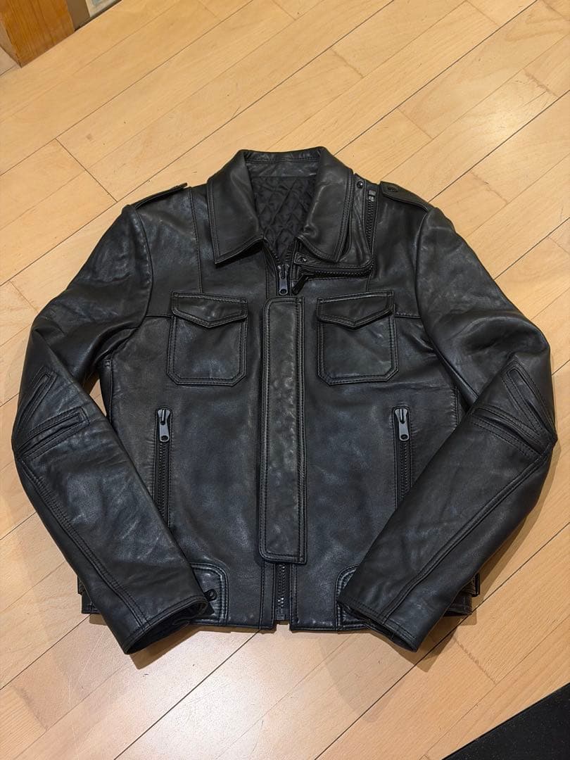 STUDHOMME ＬジップレザージャケットDiorHOMME06AWオマージュ
