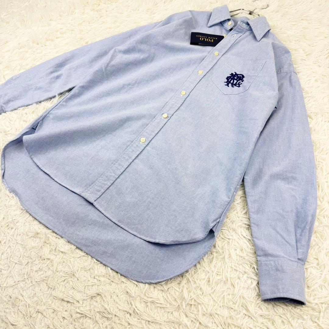 ポロラルフローレン オックスフォードシャツ ロゴ刺繍 オーバーサイズ POLO