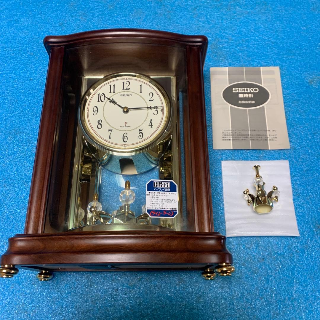 【未使用】セイコー　置き時計　BY421B SEIKO メロディ時計　動作確認済