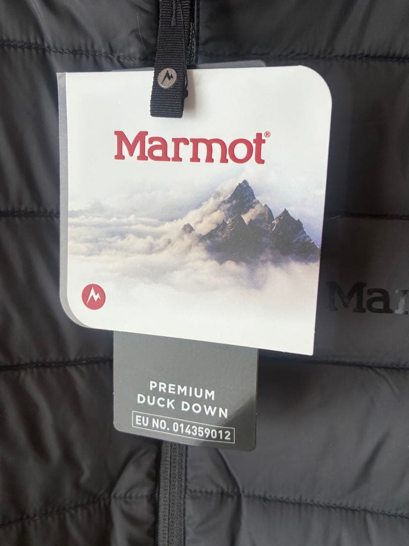 Marmot ブラック ダウンベスト