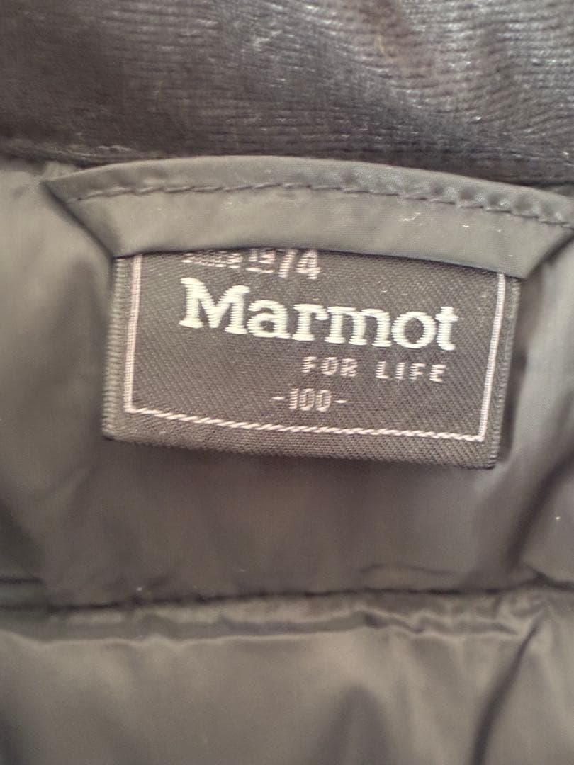Marmot ブラック ダウンベスト
