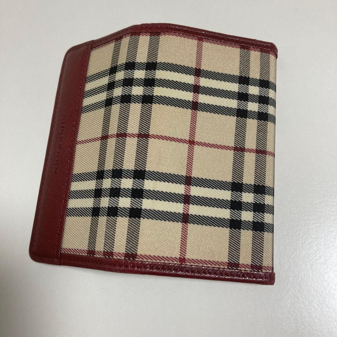 Burberry チェック柄 レザーキーケース