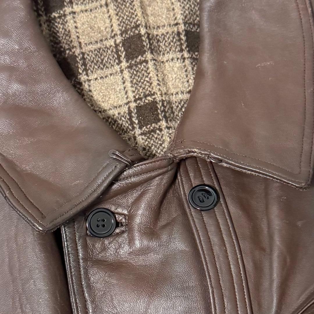 40s〜50s MTVC コルビジェ ジャケット　レザーカーコート