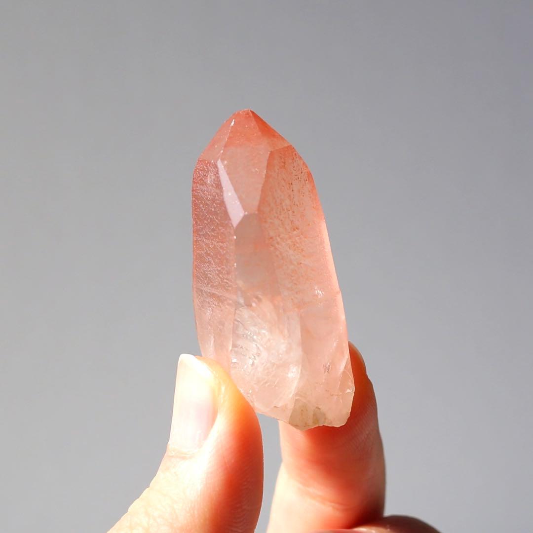 タントリックツイン ディープピンクレムリアンシード 天然石 水晶 鉱物 一点物