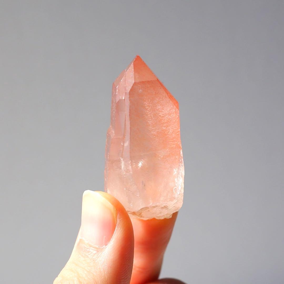 タントリックツイン ディープピンクレムリアンシード 天然石 水晶 鉱物 一点物
