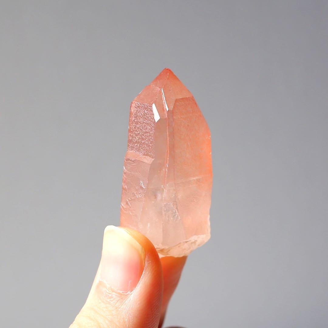 タントリックツイン ディープピンクレムリアンシード 天然石 水晶 鉱物 一点物
