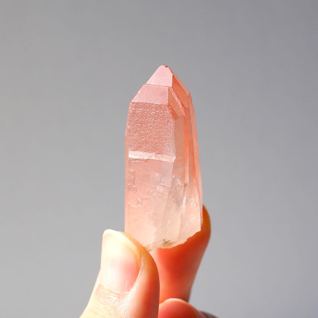 タントリックツイン ディープピンクレムリアンシード 天然石 水晶 鉱物 一点物