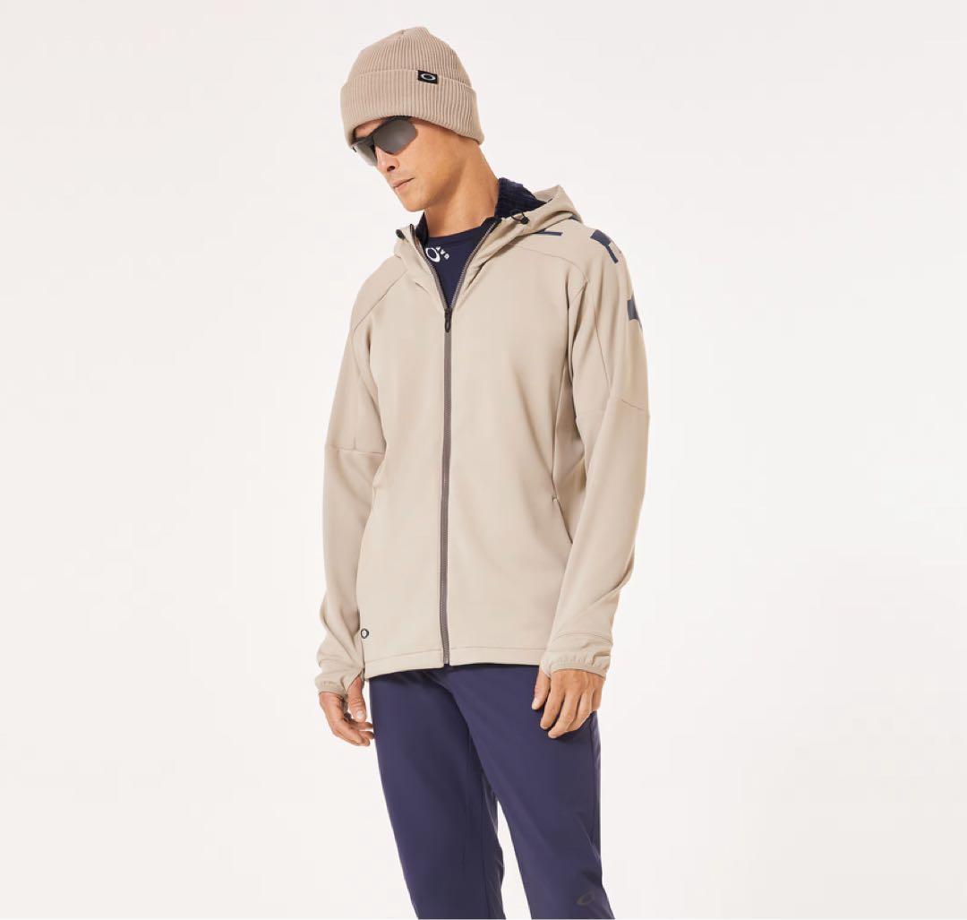 新品　オークリー　メンズ　トレーニングジャケット　ストレッチ　フード　2XL