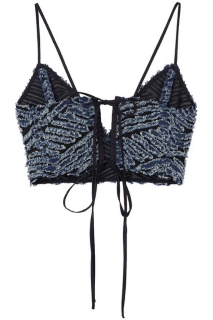 Ameri TAYLOR OPAL DENIM BUSTIER デニムビスチェ