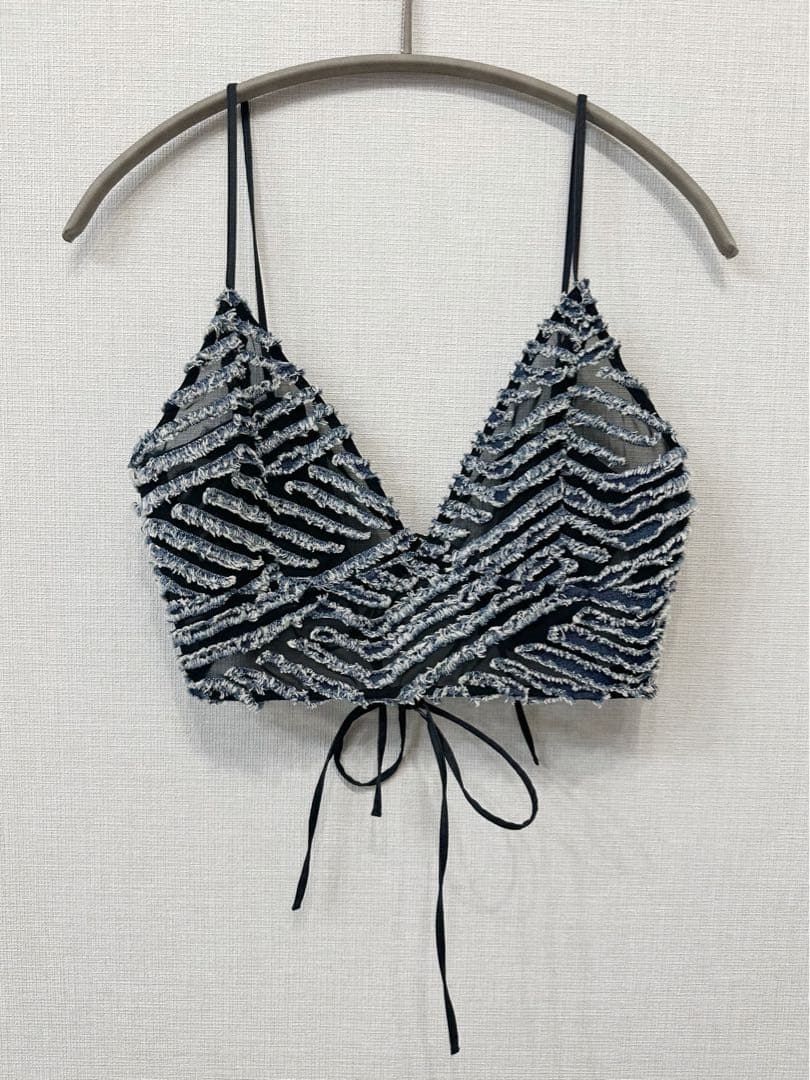 Ameri TAYLOR OPAL DENIM BUSTIER デニムビスチェ
