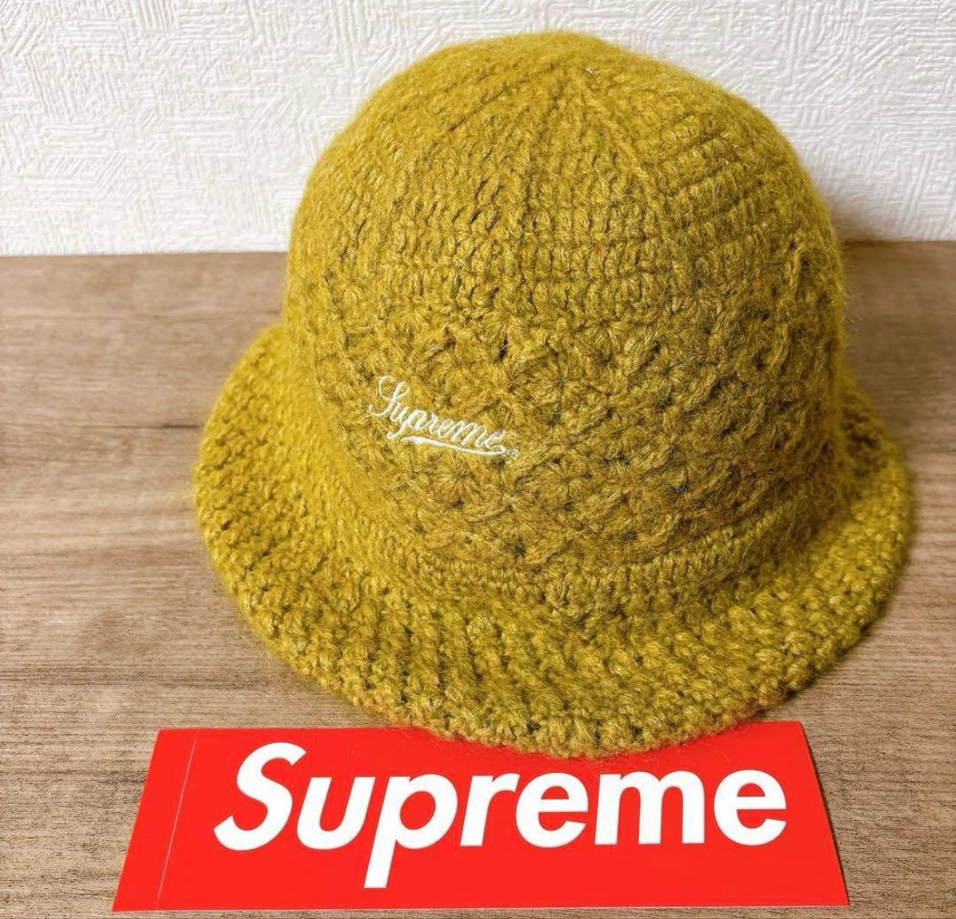 Supreme イエローニットバケットハット！