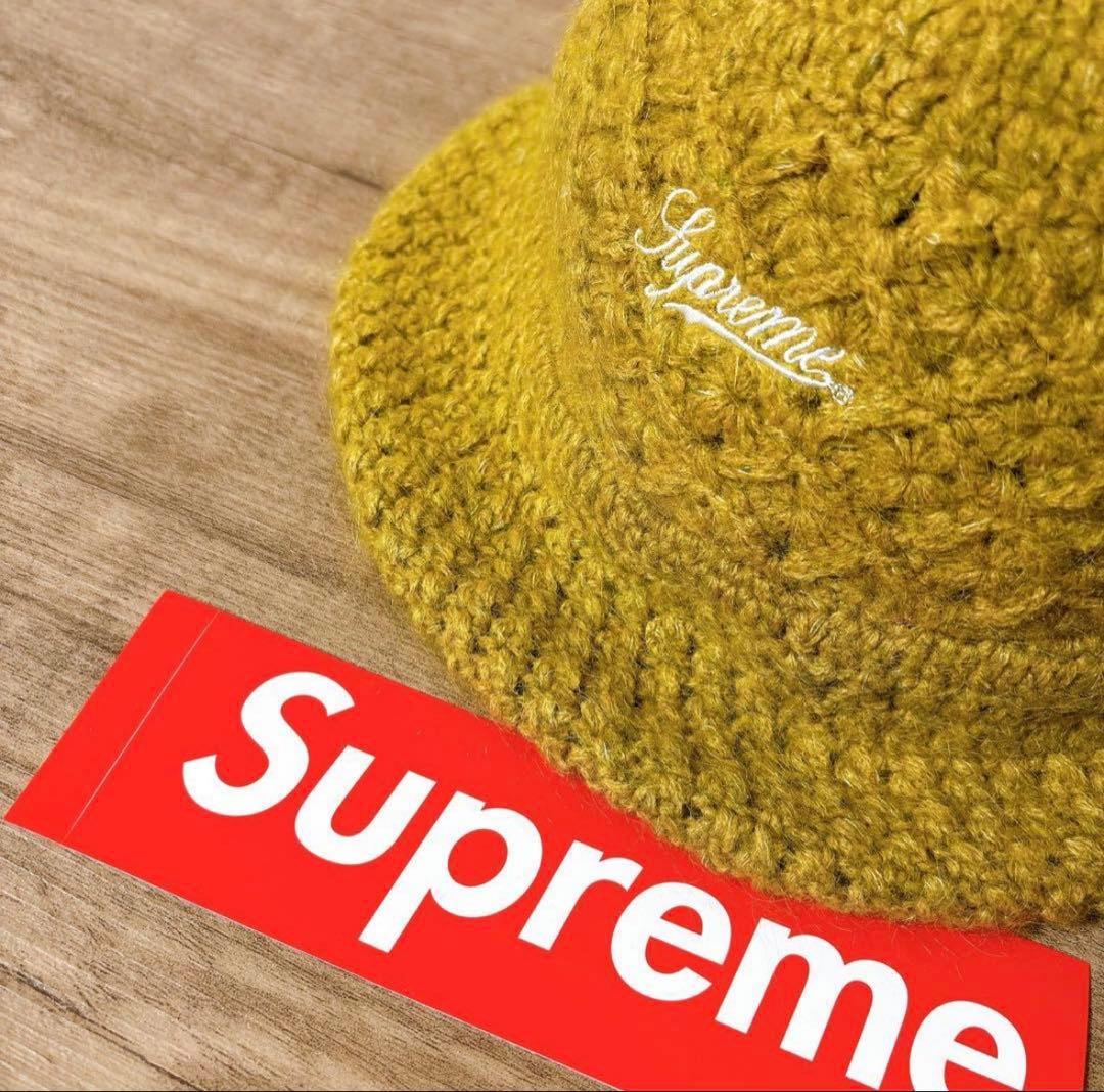 Supreme イエローニットバケットハット！