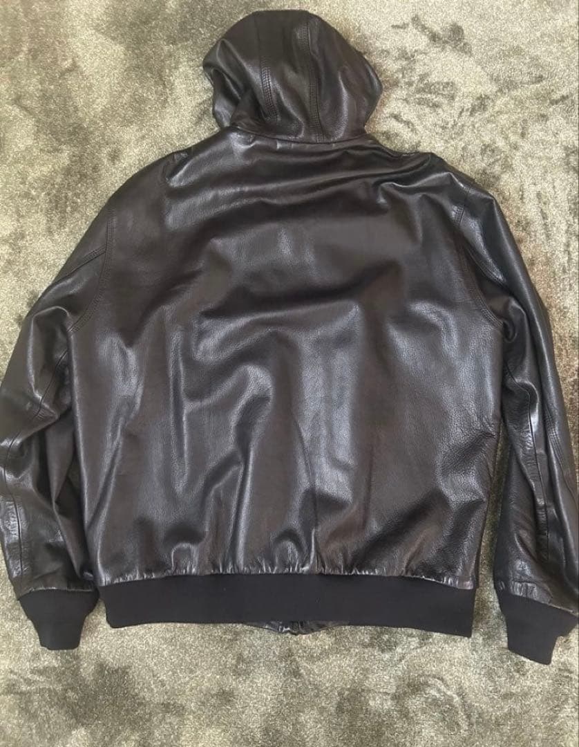 bshop別注 sisii leather hoodie