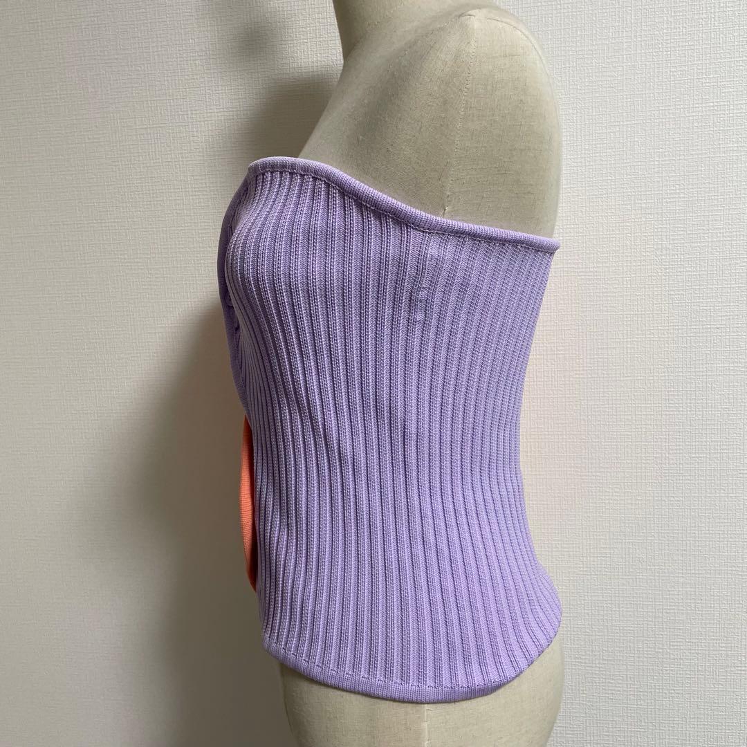 トップス HeRIN.CYE mio yanase wave knit bustier