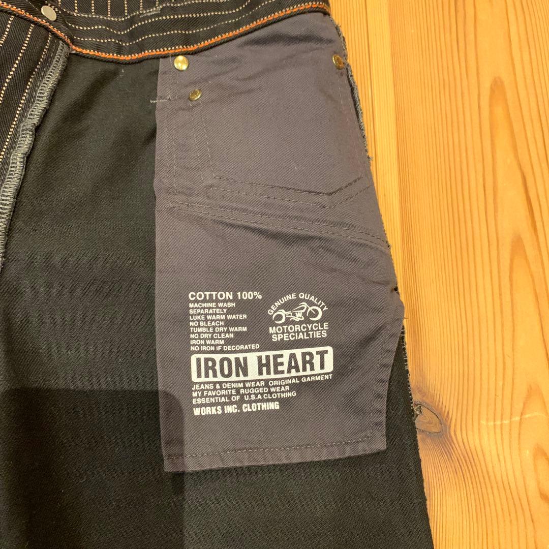 IRON HEART / ウォバッシュ ペインターパンツW30 ブラック