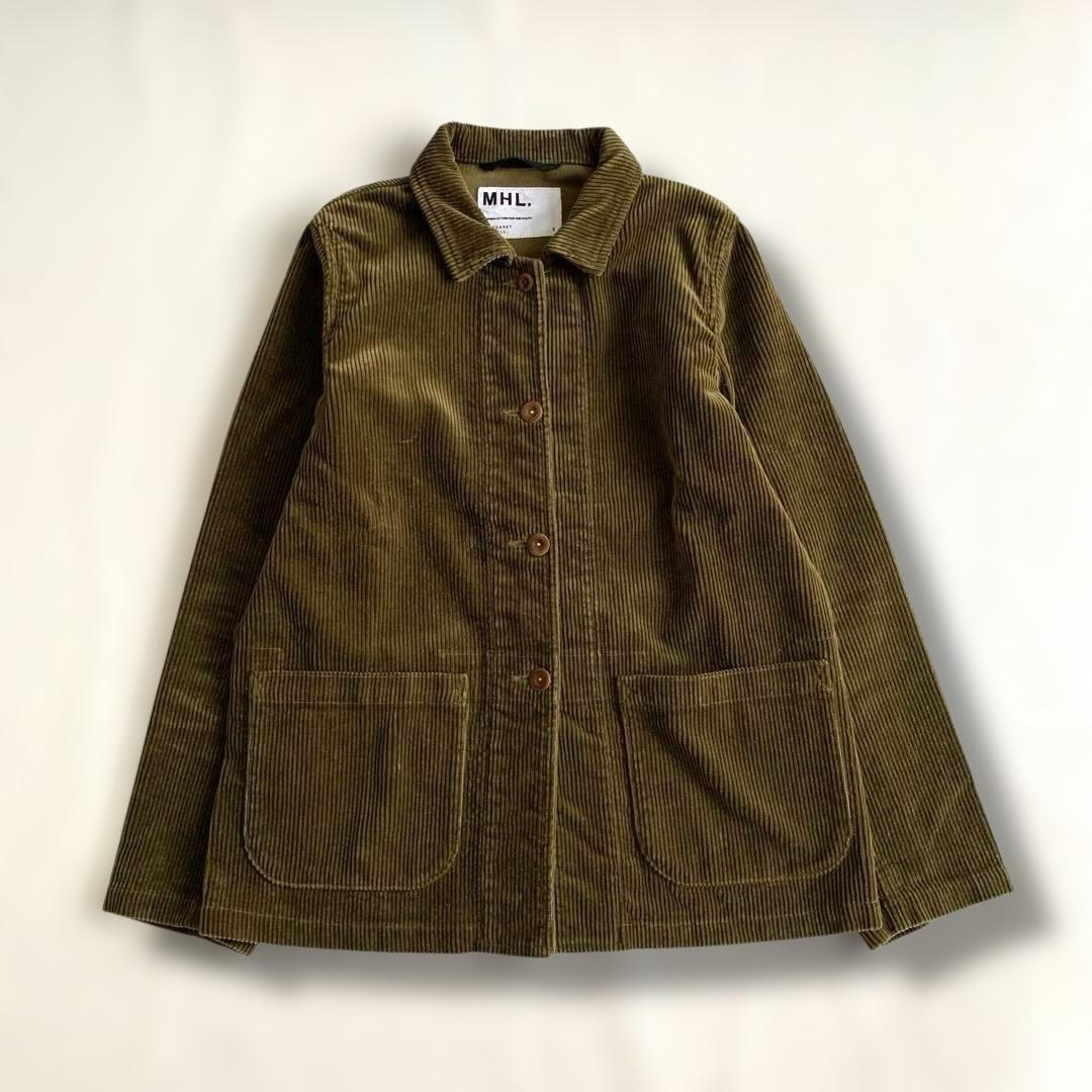 MHL.　コーデュロイ　ジャケット　オリーブ　レディース　コットン　S