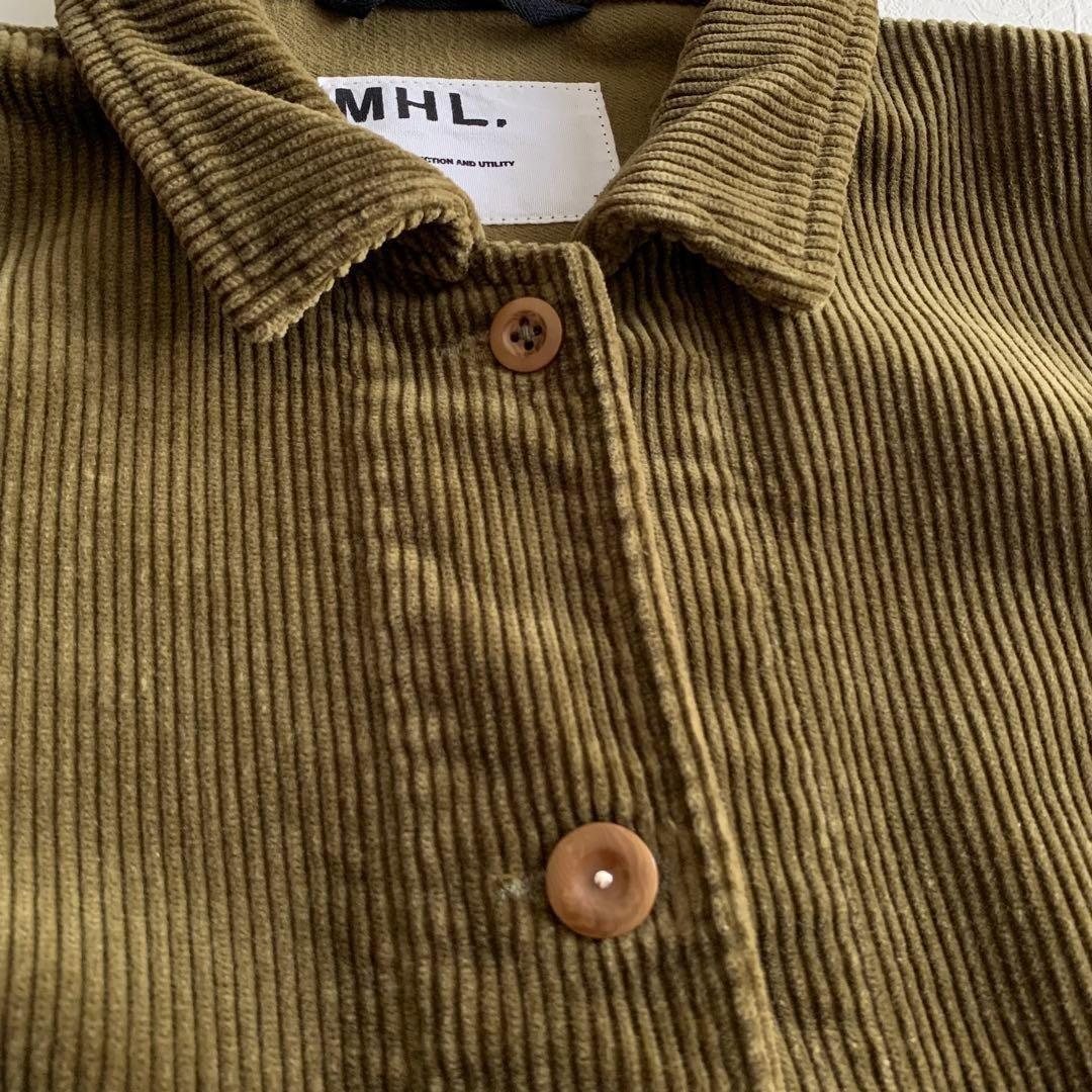 MHL.　コーデュロイ　ジャケット　オリーブ　レディース　コットン　S