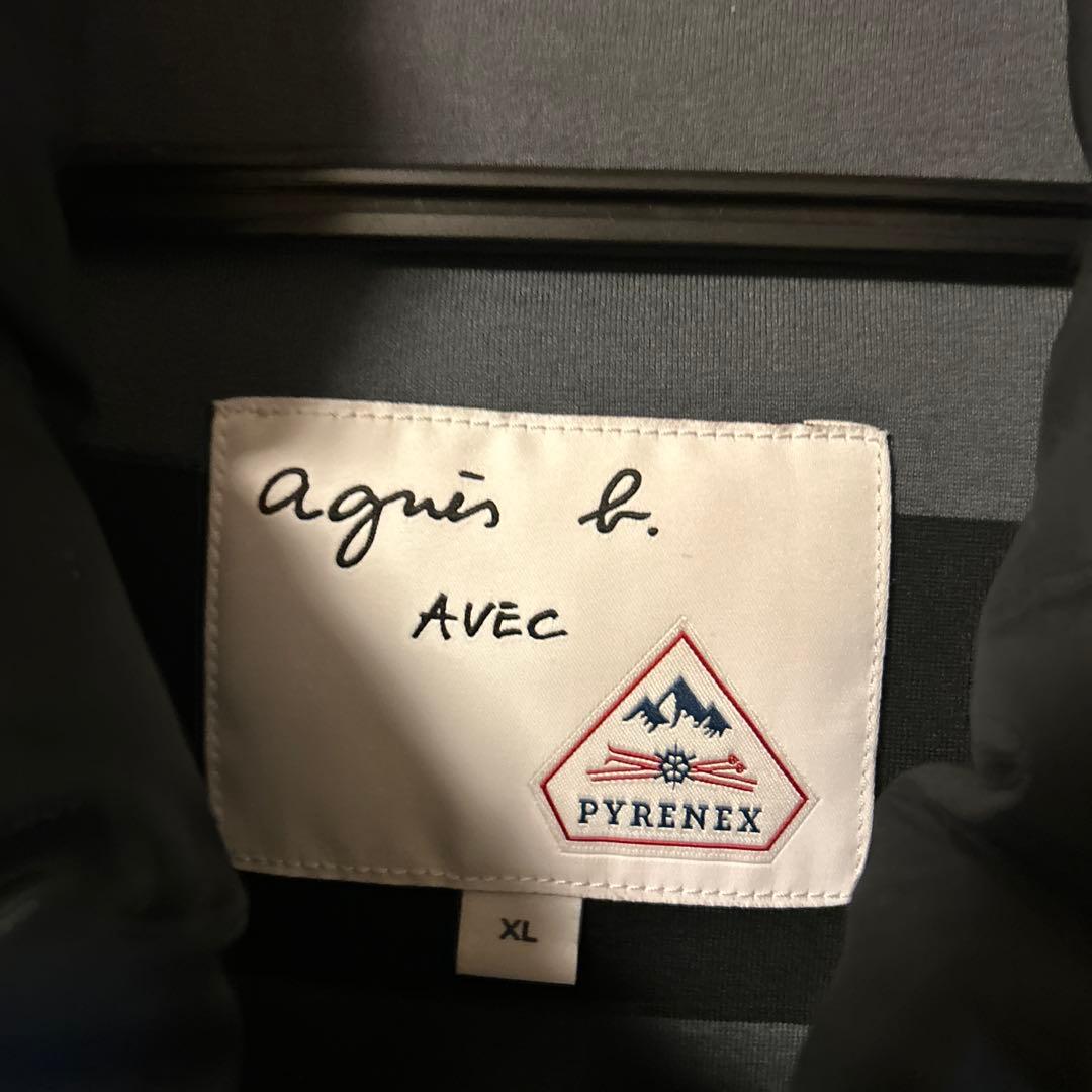 美品agnes b. AVEC PYRENEX ダウンベストXL ピレネックス