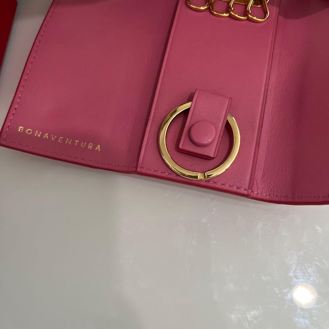 bonaventura キーホルダーケース　アザレピンク