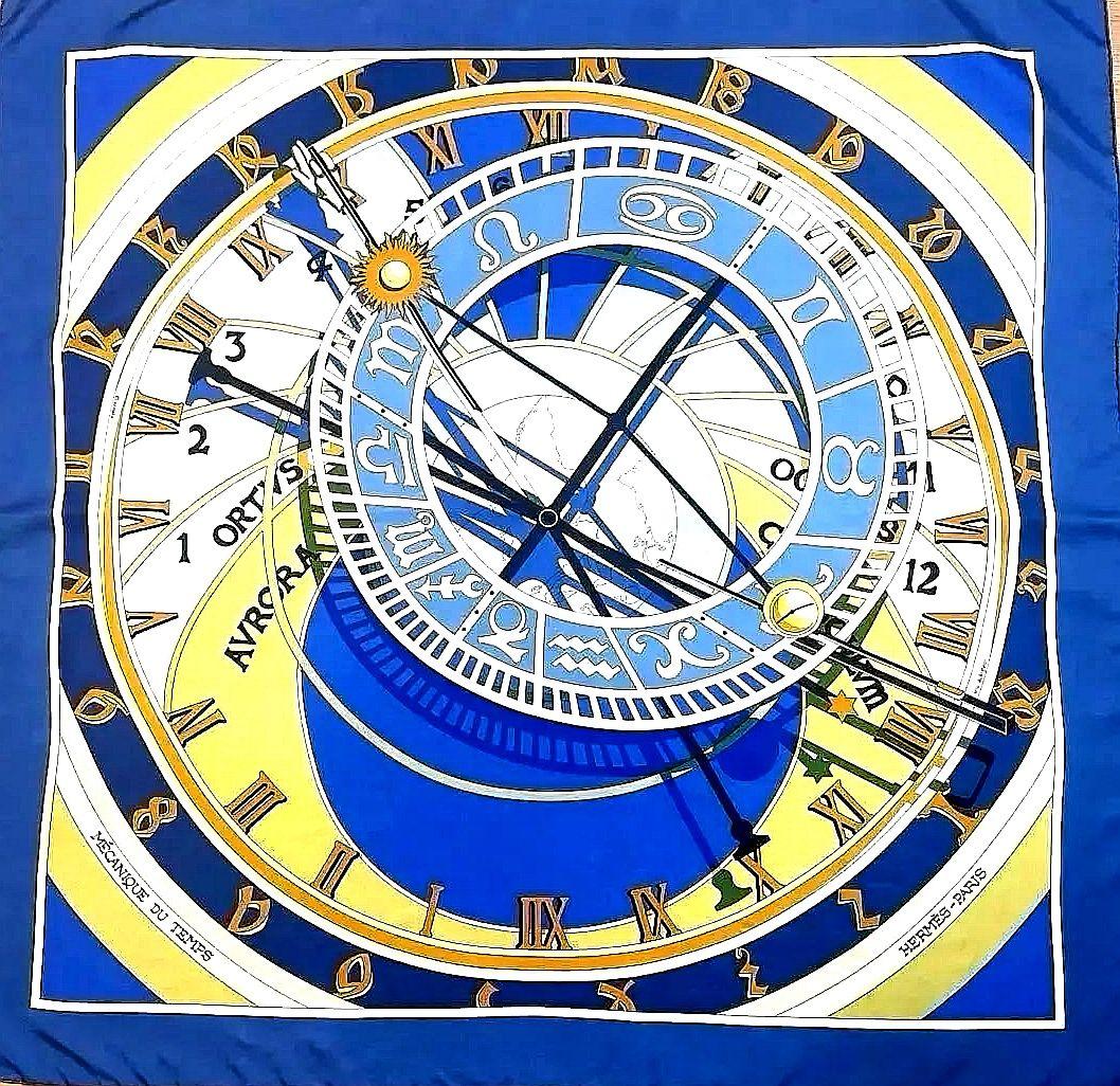 エルメス　HERMES　スカーフ　カレ90　時の仕掛け