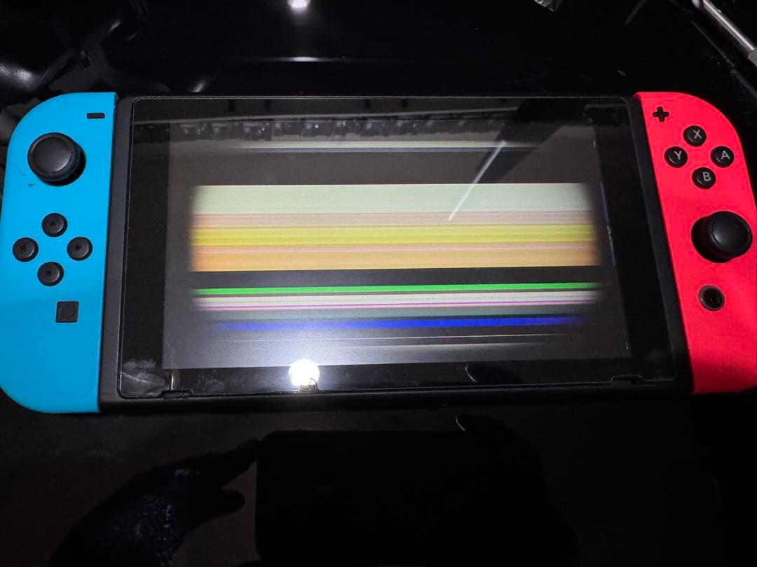 【ジャンク品】Nintendo Switch 本体セット　画面割れ