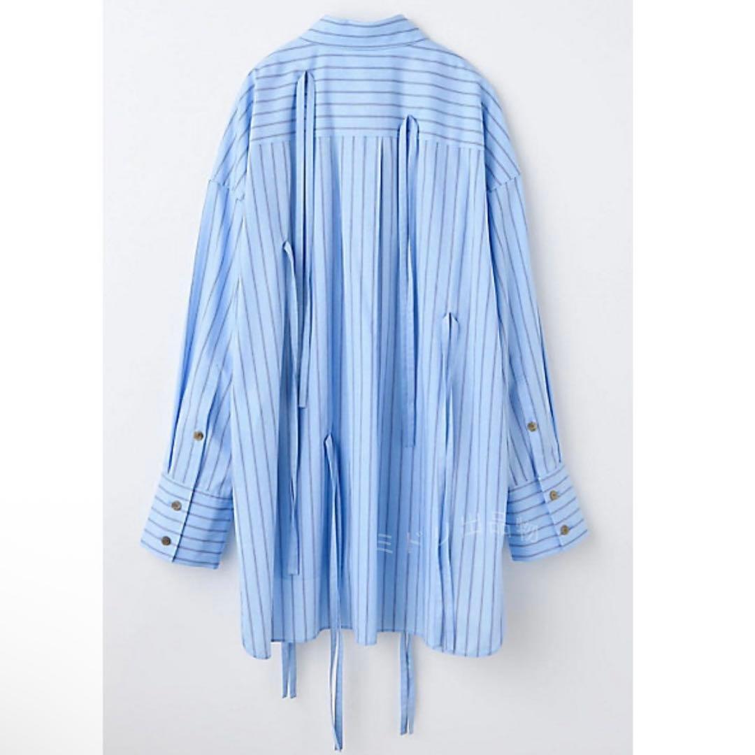 ENFOLD RIBBON SHIRT リボンシャツ　リボンシャツ　ブルー