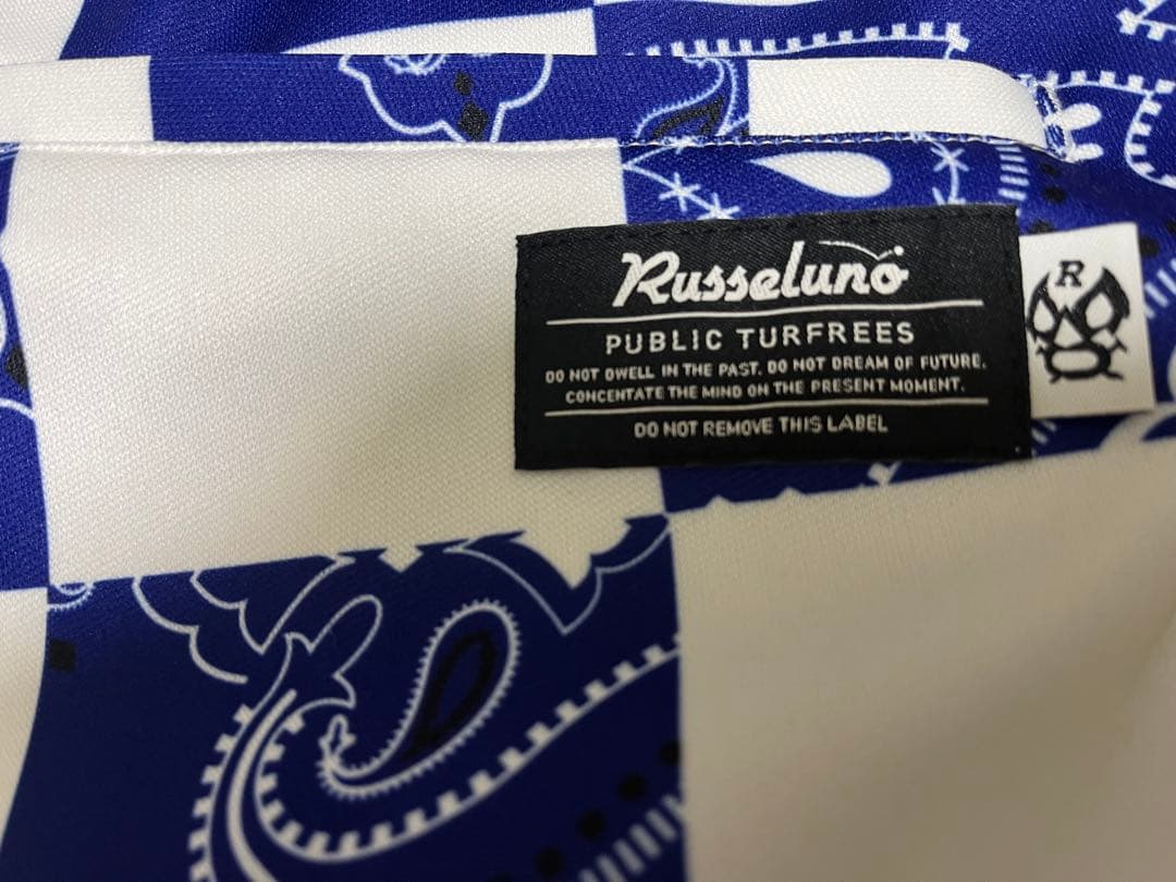 Russeluno ラッセルノ バンダナ ペイズリー 総柄 絞り パンツ ゴルフ