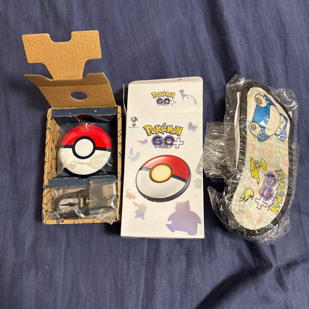 Pokémon GO Plus + 充電ケーブル、ストラップ 説明書 アイマスク