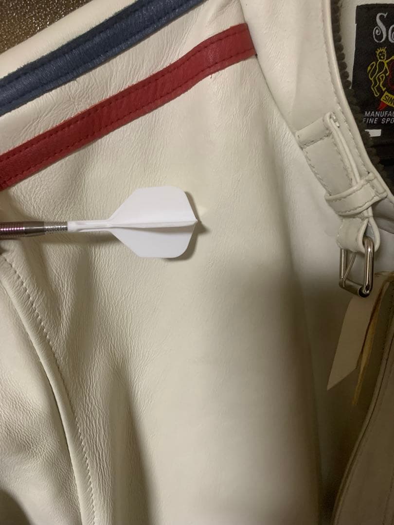 Schott ショット ライダース ジャケット 羊革 レザー 2XL ホワイト