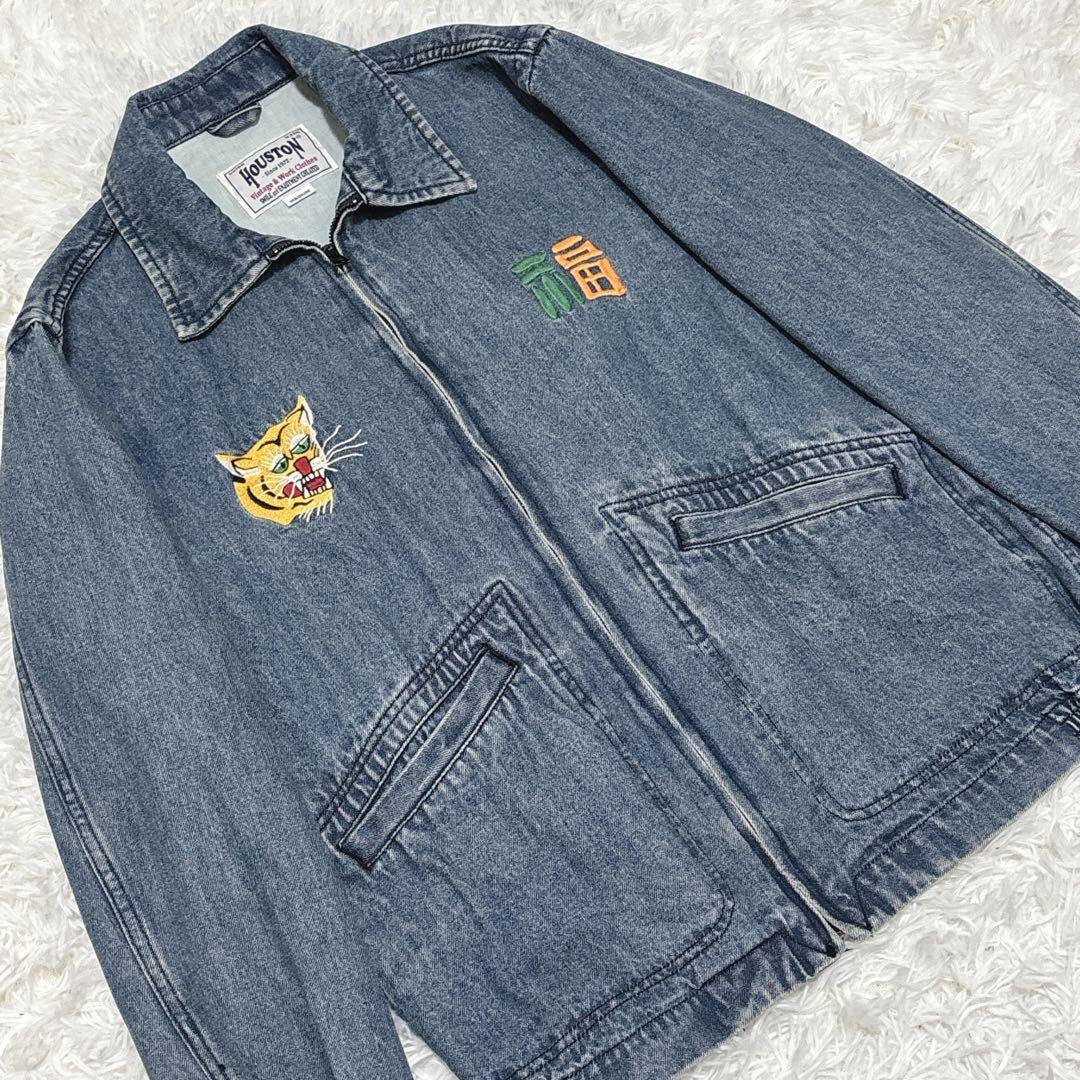 HOUSTON 刺繍デニムジャケット VIET NAM　M