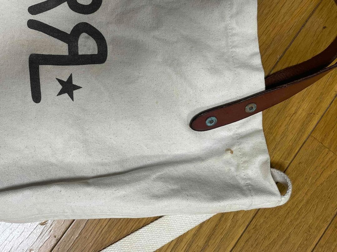 RRL　ダブルアール　キャンバストート　バッグ ホワイト
